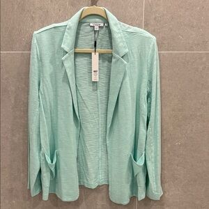 NWT - Chico's Teal Waters Knit Blazer